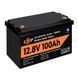 Аккумулятор LP LiFePO4 12V (12,8V) - 100 Ah (1280Wh) (Smart BMS 100А) с BT пластик 20197 фото 2