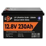 Акумулятор LP LiFePO4 12V (12,8V) - 230 Ah (2944Wh) (Smart BMS 150А) з BT пластик 20199 фото
